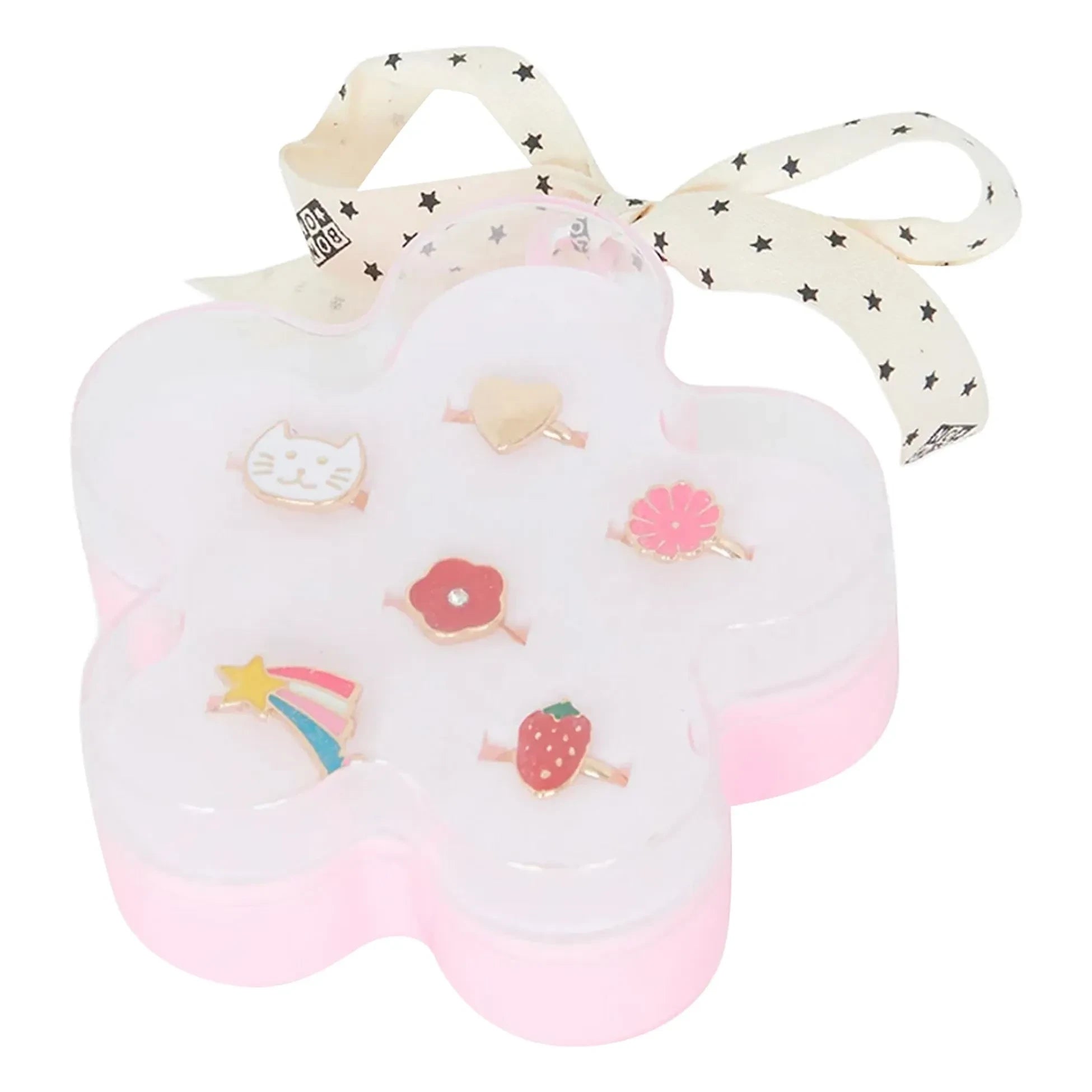 Bonton – 5-teiliges Blumenring-Set | Gold