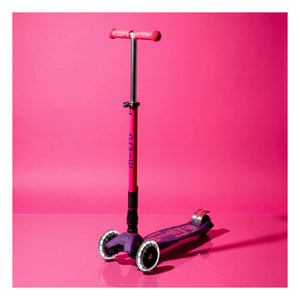 Micro - Maxi Faltbarer Neon LED Scooter | Rosa