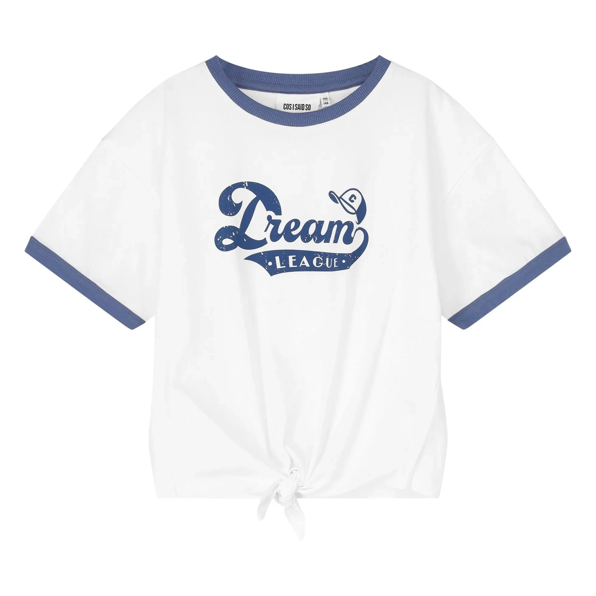 Cos I Said So - Dream League Wickel-Crop-T-Shirt aus Bio-Baumwolle | Weiß