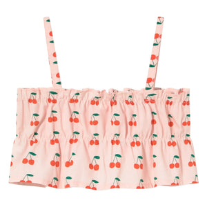 Tinycottons - Kirsch-Rüschen-Top | Hellrosa