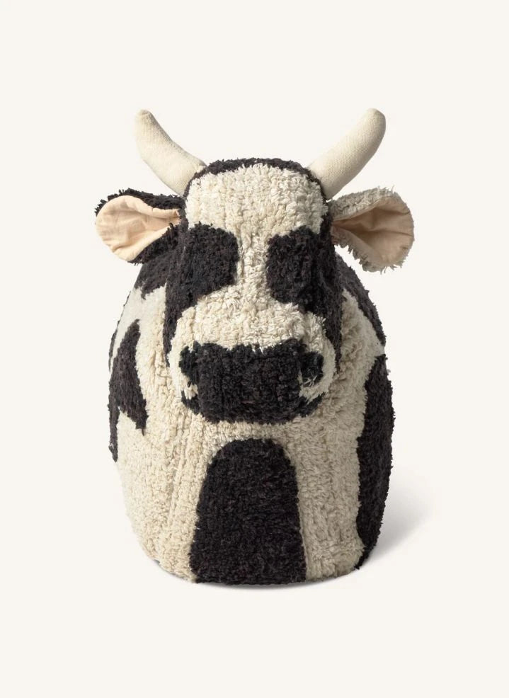 Lorena Canals - Lola Kuh Pouf-Sitz | Ecru