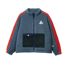 Goldie + Ace - Retro Sherpa Tarzı Mont | Mavi