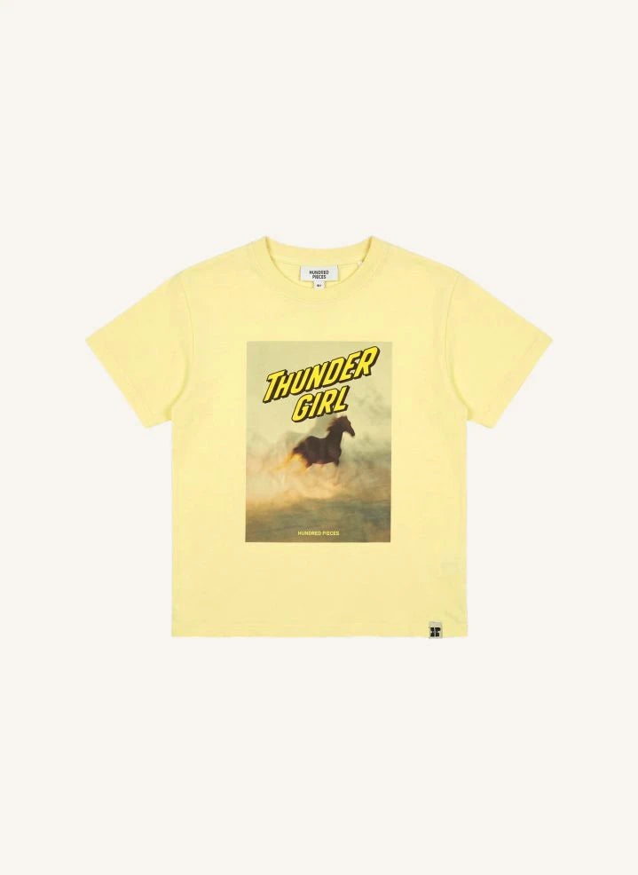 Hundred Pieces - Luna Pferd T-Shirt | Helles Gelb