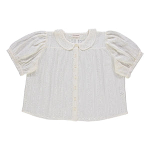 Poudre Organic - Ambre Spitzenbluse | Ecru