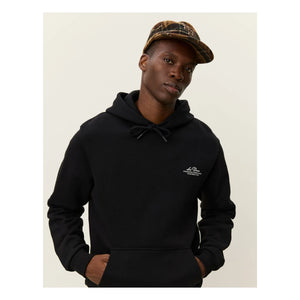 Les Deux - Ben Globe Bio-Baumwoll-Hoodie | Tiefschwarz