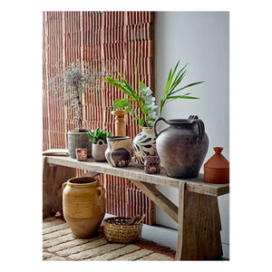 Bloomingville - Heikki Steingut-Vase | Blau
