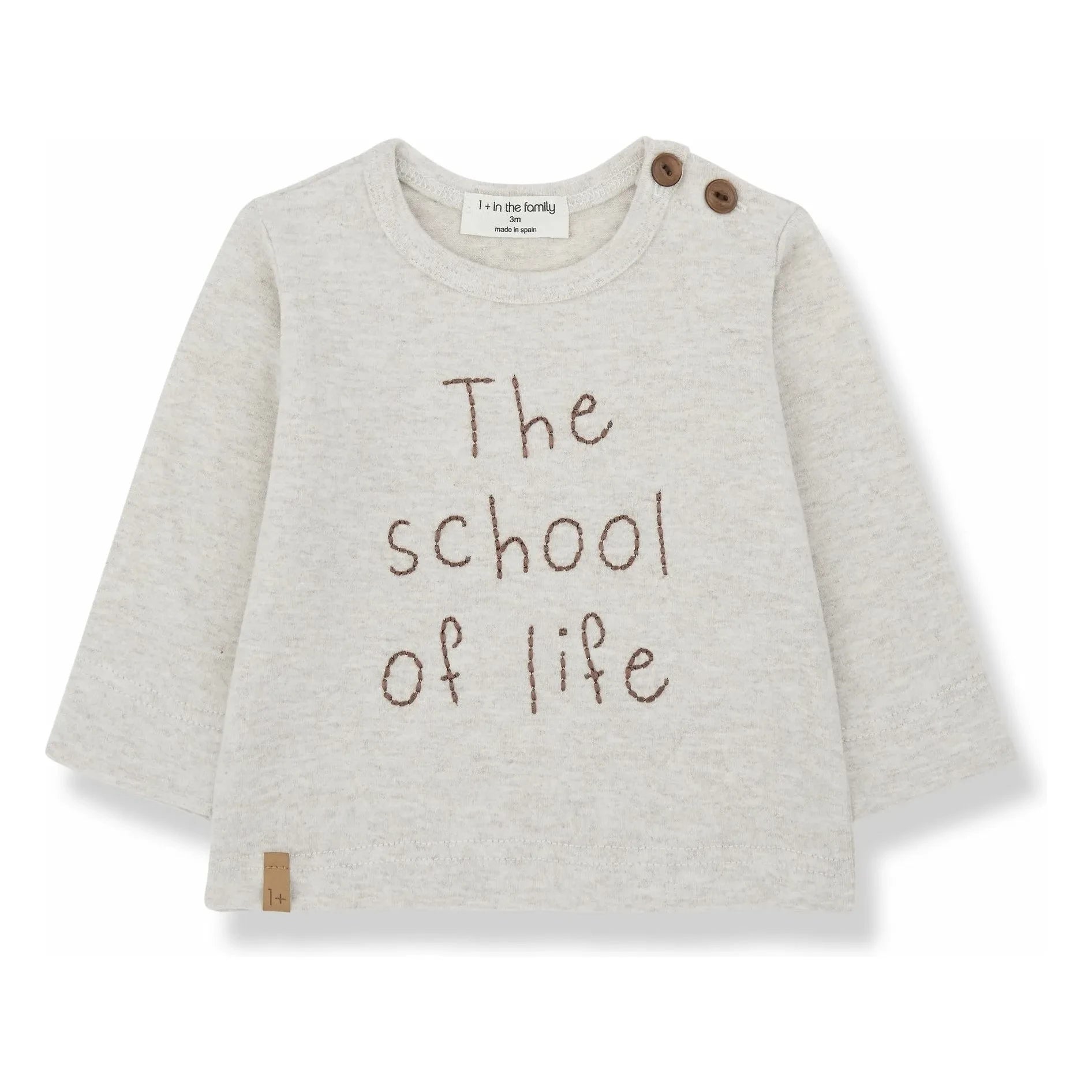 1+ in the family - Harald T-Shirt | Meliertes Beige