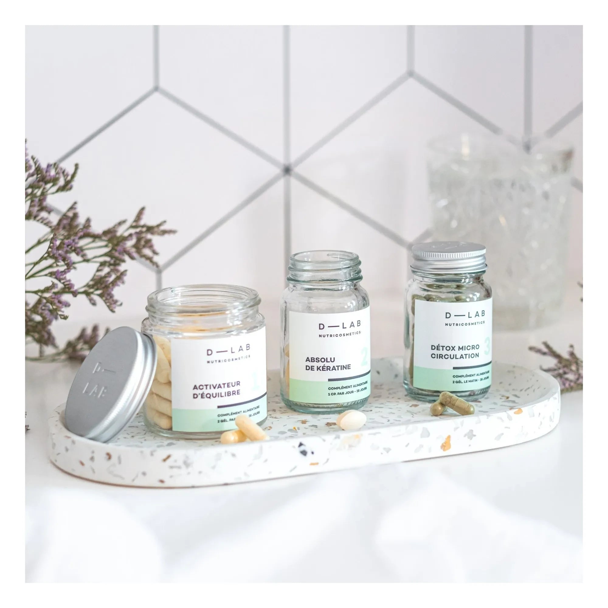 D-LAB NUTRICOSMETICS - Kapillares Haarprogramm - 1 Monat