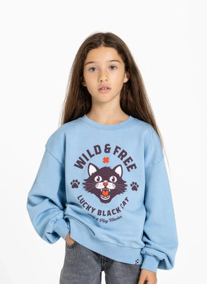 Finger in der Nase - Alma Sweatshirt | Hellblau