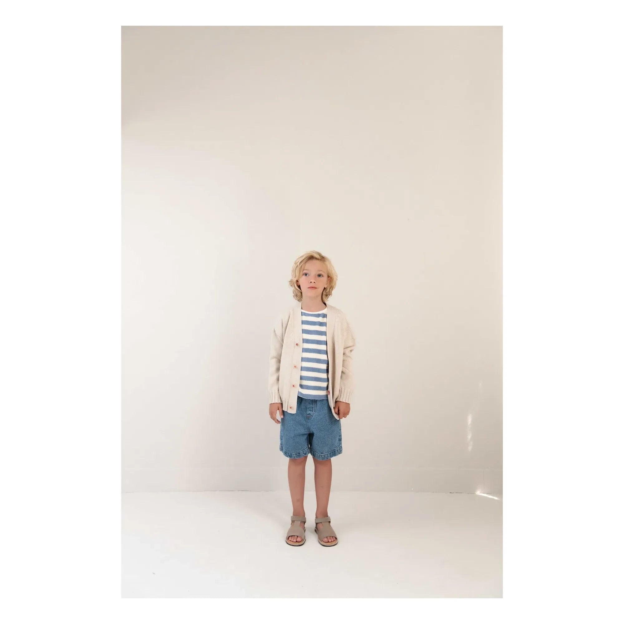 Jenest - Strickjacke aus 100 % Bio-Baumwolle | Sand