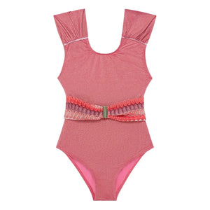 Lison Paris - Dolce Vita Metallic Badeanzug | Rosa