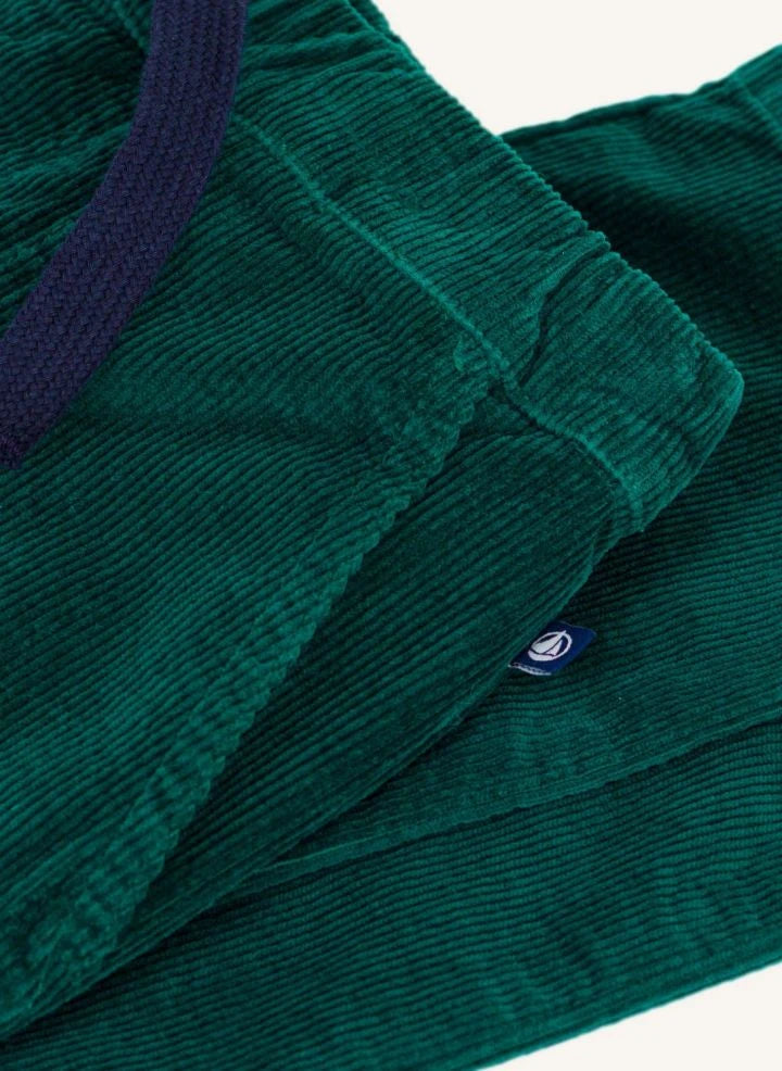 Petit Bateau - Cordhose aus Bio-Baumwolle, gerade geschnitten | Grün