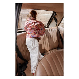 Apaches - Hose mit Hitam-Stickerei | Creme