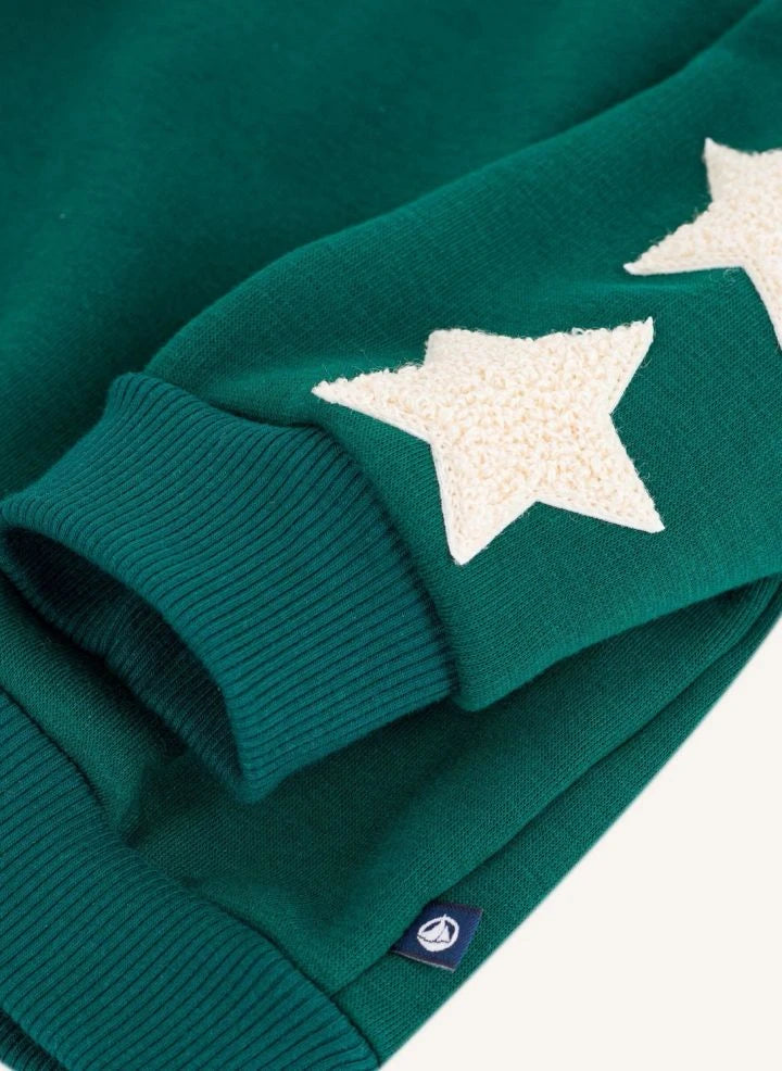 Petit Bateau - Baby Stars Sweat | Grün