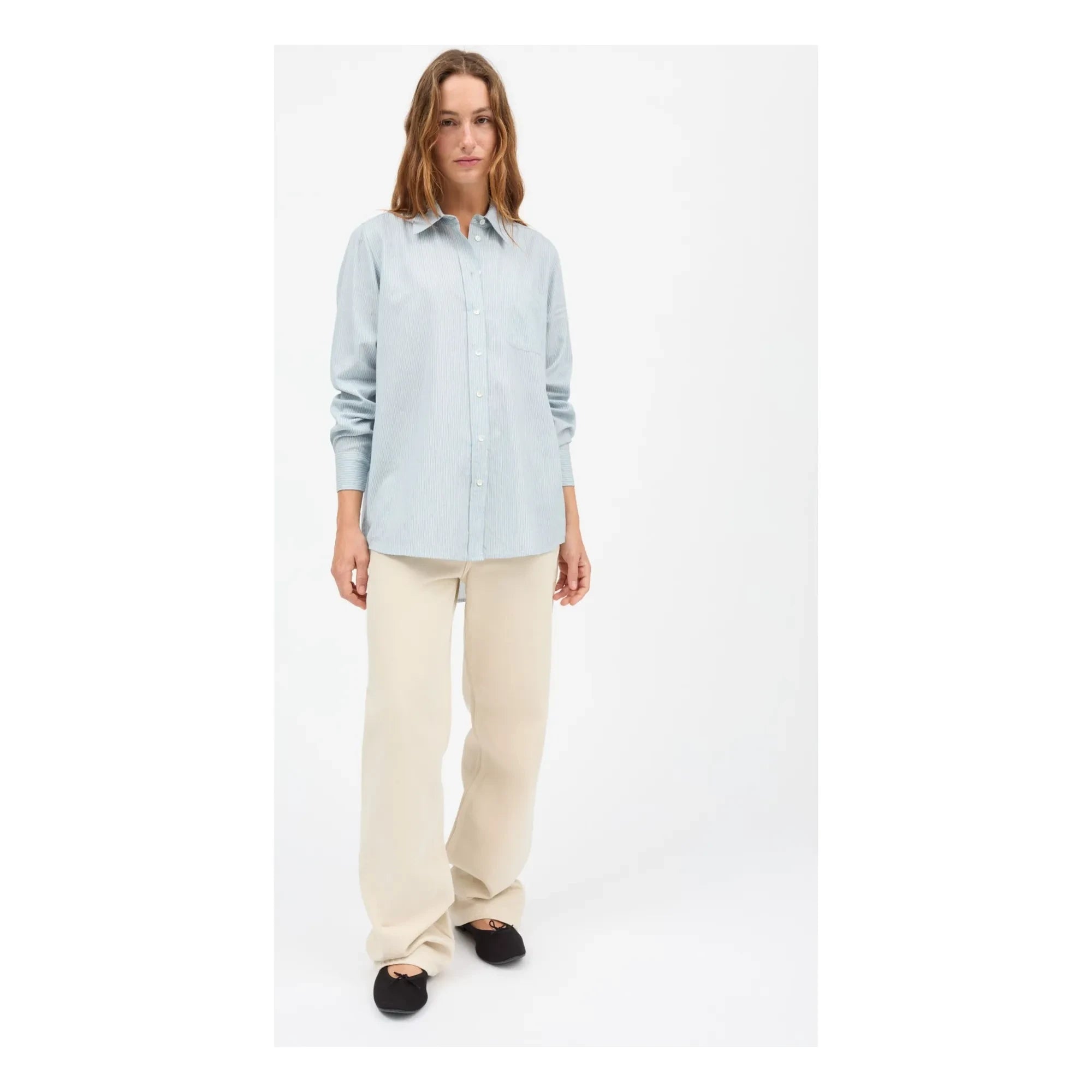 Skall Studio - Nico Bio-Baumwollhemd | Hellblau