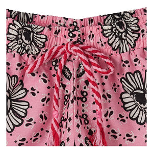 Fabula - Rosa Kurzes Bandana mit Bändern