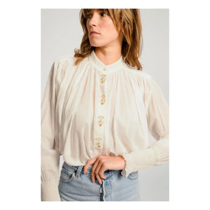 Virginie de Vinster - Santiago Bluse | Weiß