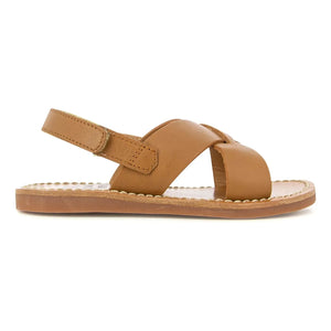 Pom d'Api - Stitch Cross-Sandalen | Braun