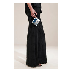 BELLEPIECE - Mateo Bestickte Hose | Schwarz