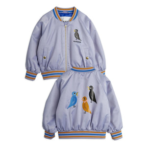 Mini Rodini - Bomberjacke Birds aus recycelten Fasern | Lila