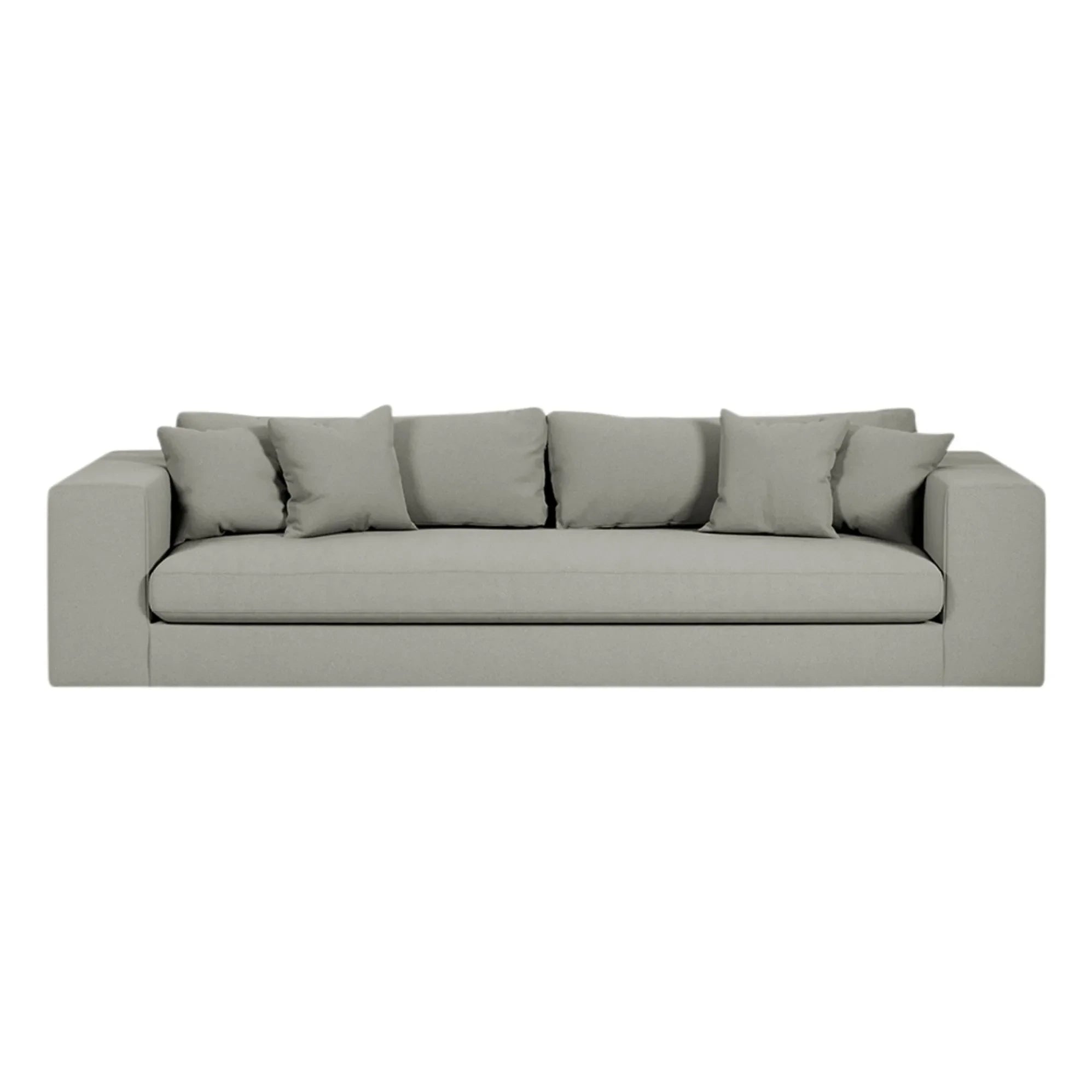 Panac Edition - Bellechasse 3-Sitzer Sofa, Baumwolle und Leinen - 245 cm | Grau
