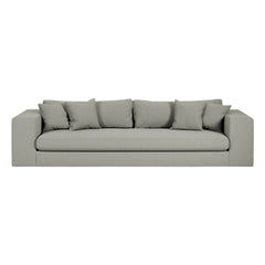 Panac Edition - Bellechasse 3-Sitzer Sofa, Baumwolle und Leinen - 245 cm | Grau