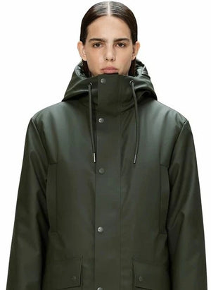 Rains - Langer Parka Nome W3T3 | Dunkelgrün