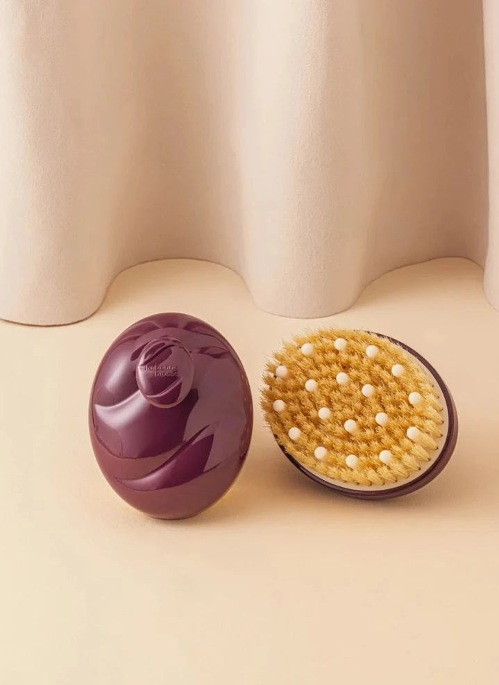 La Bonne Brosse - Talm Körperbürste x La Bonne Brosse Nr. 02 - Für normale Haut | Aubergine