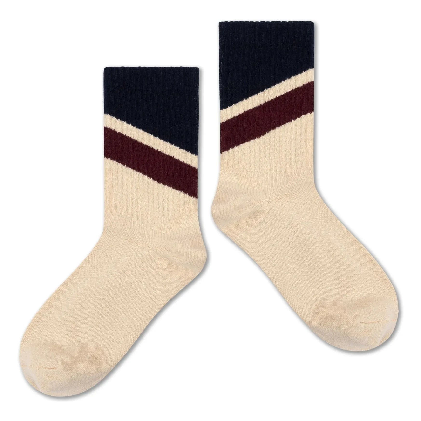 Repose AMS – Gestreifte Socken im 3er-Pack | Schwarz