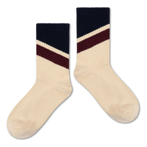 Repose AMS – Gestreifte Socken im 3er-Pack | Schwarz