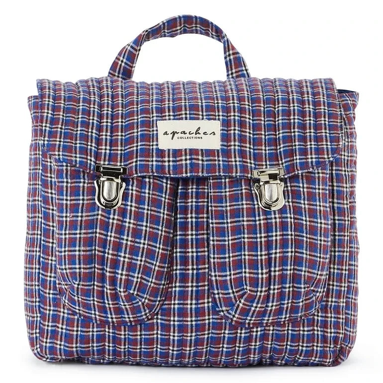 Apaches - Suji Carreaux Rucksack | Blau