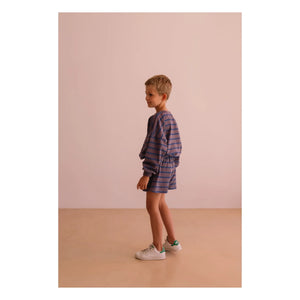 We Are Kids - Marlow Gestreifte Bio-Baumwoll-Shorts | Lila