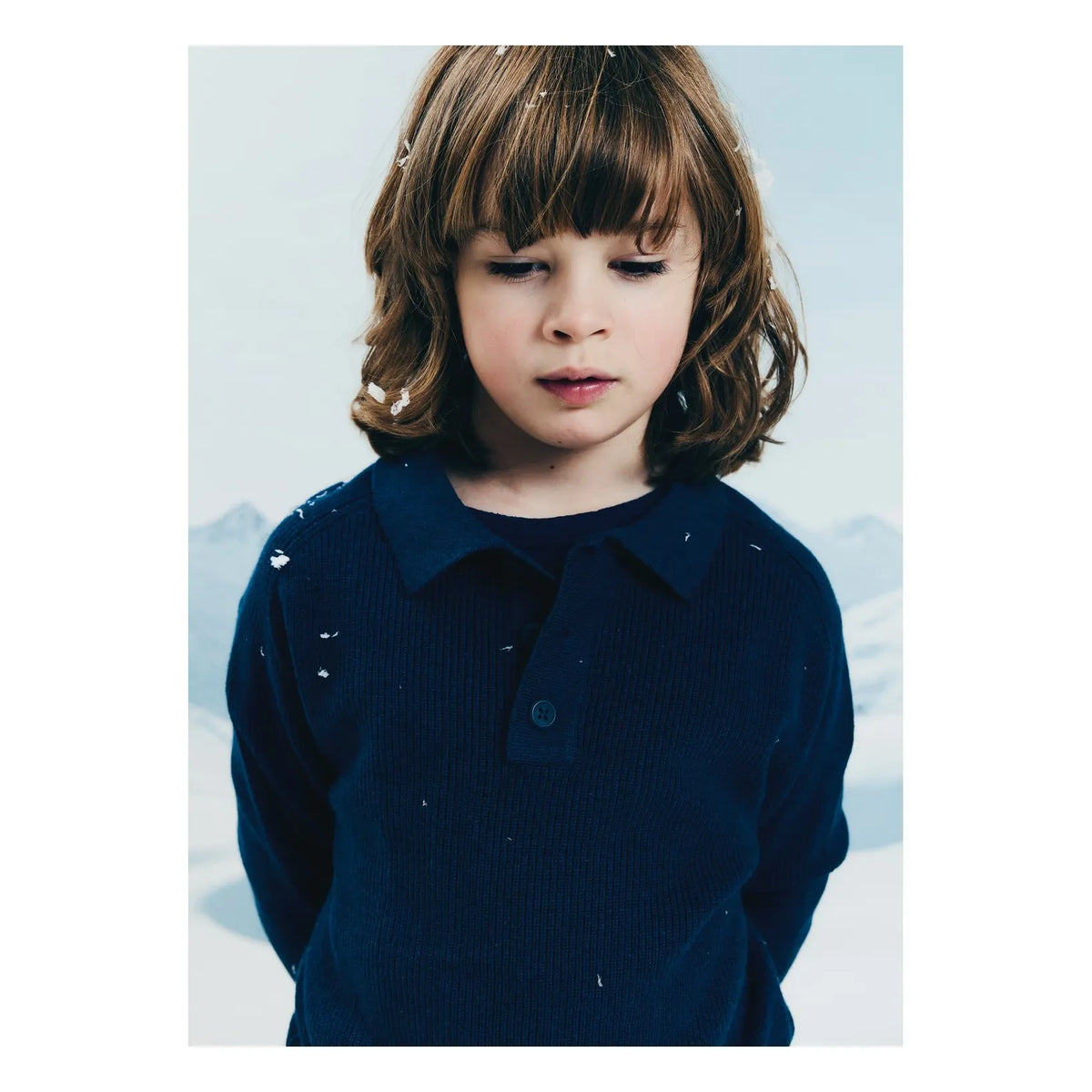 Morley - Zietse Gestricktes Polohemd | Denimblau