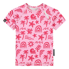 Beach & Bandits - Tropical Vibes UV-Schutz-T-Shirt Recycelte Fasern | Pink