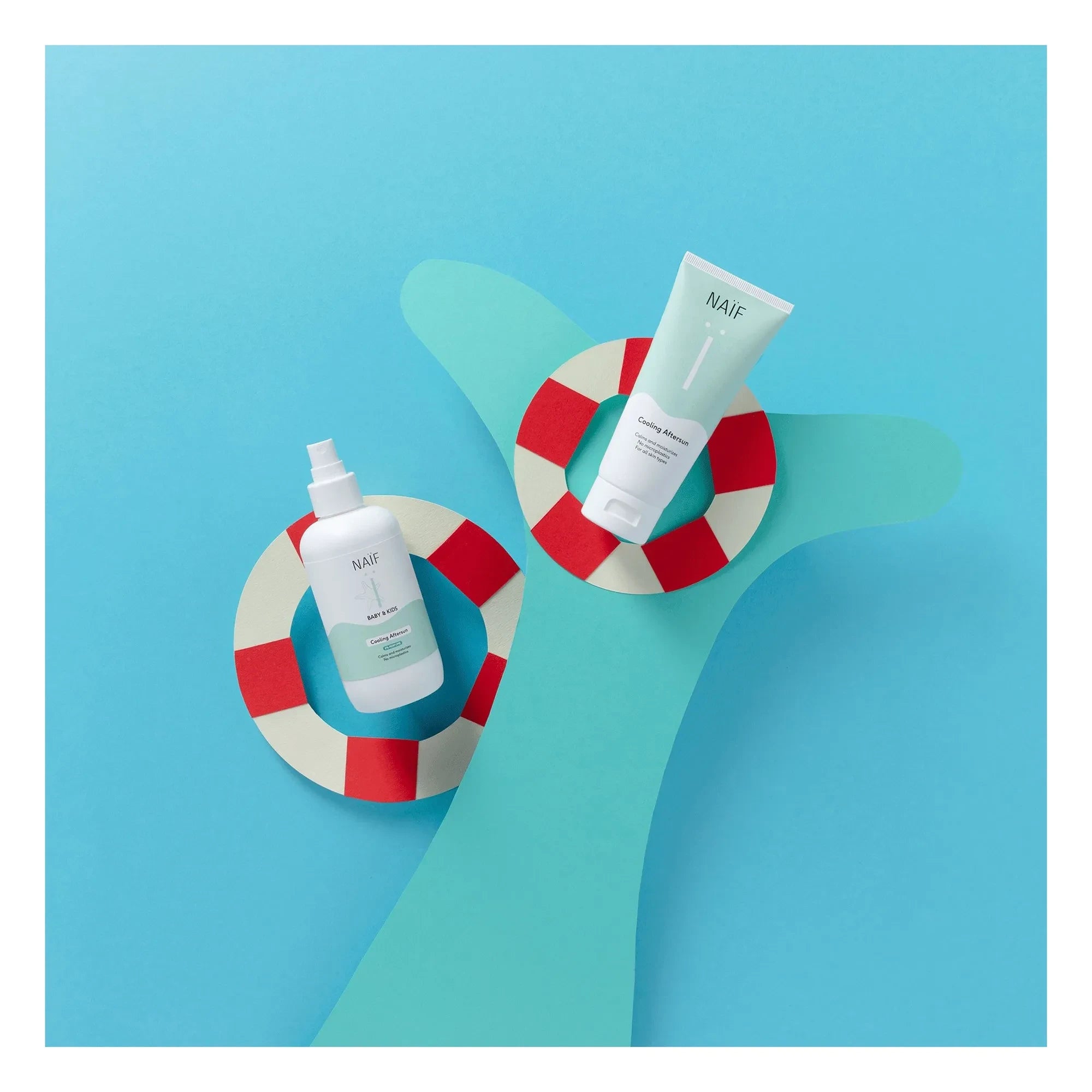 Naïf Natural Skincare - Parfümfreies After-Sun Spray-Gel für Babys und Kinder - 175 ml
