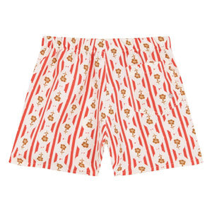 birinit - Valonga Badeshorts mit Blumenmuster | Rot