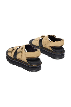 Dr. Martens Damen Wildleder-Plateau-Sandale ZebZag Sandal