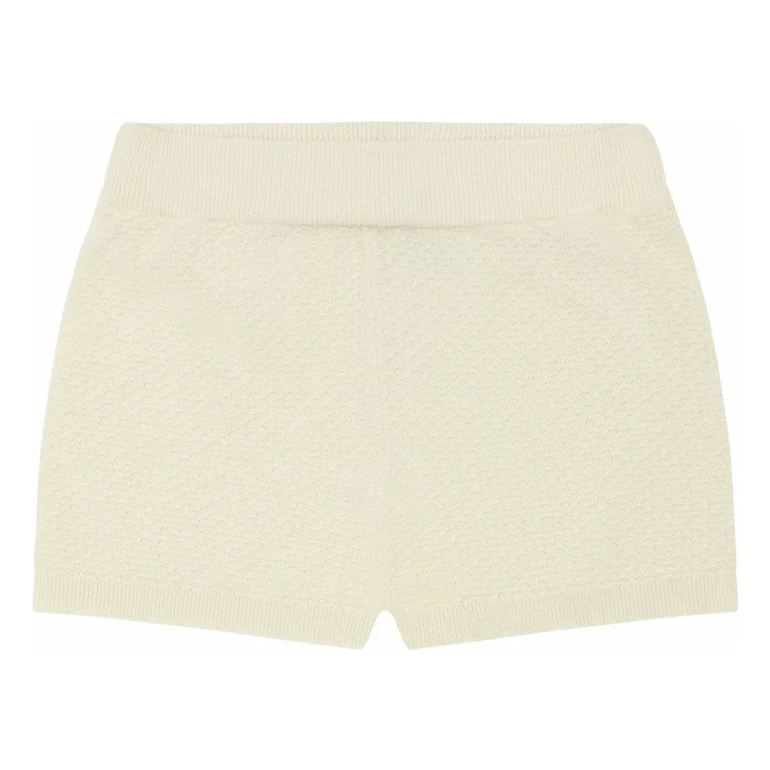 FUB - Bio-Baumwolle Feinstrick Piqué Shorts | Ecru