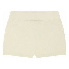 FUB - Bio-Baumwolle Feinstrick Piqué Shorts | Ecru