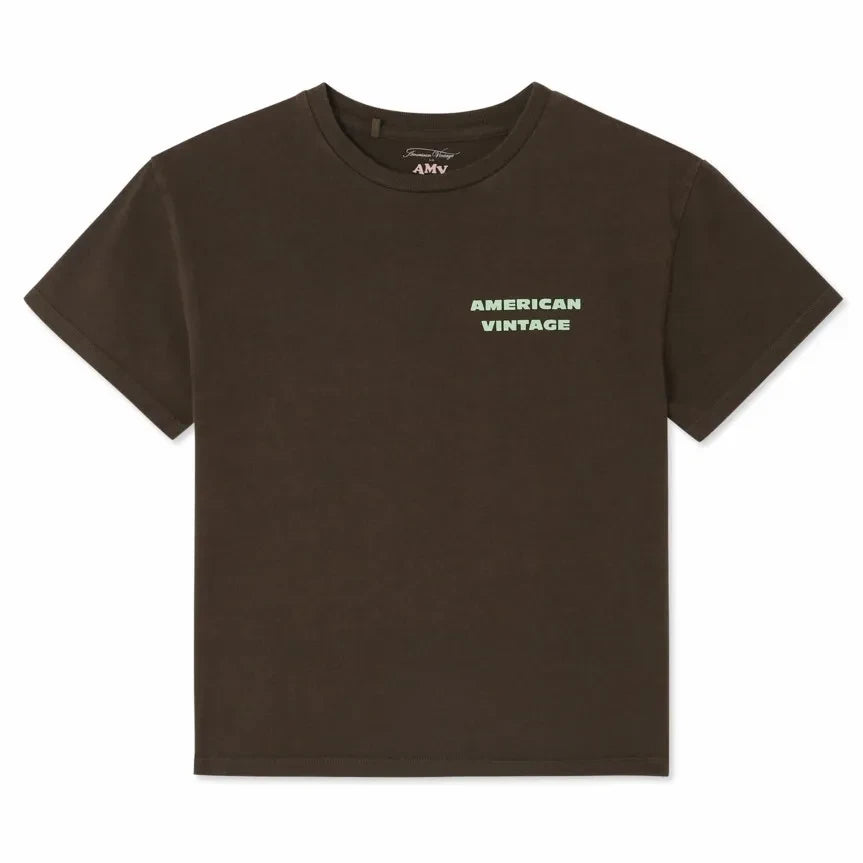 American Vintage - Fizvalley Logo T-Shirt | Braun