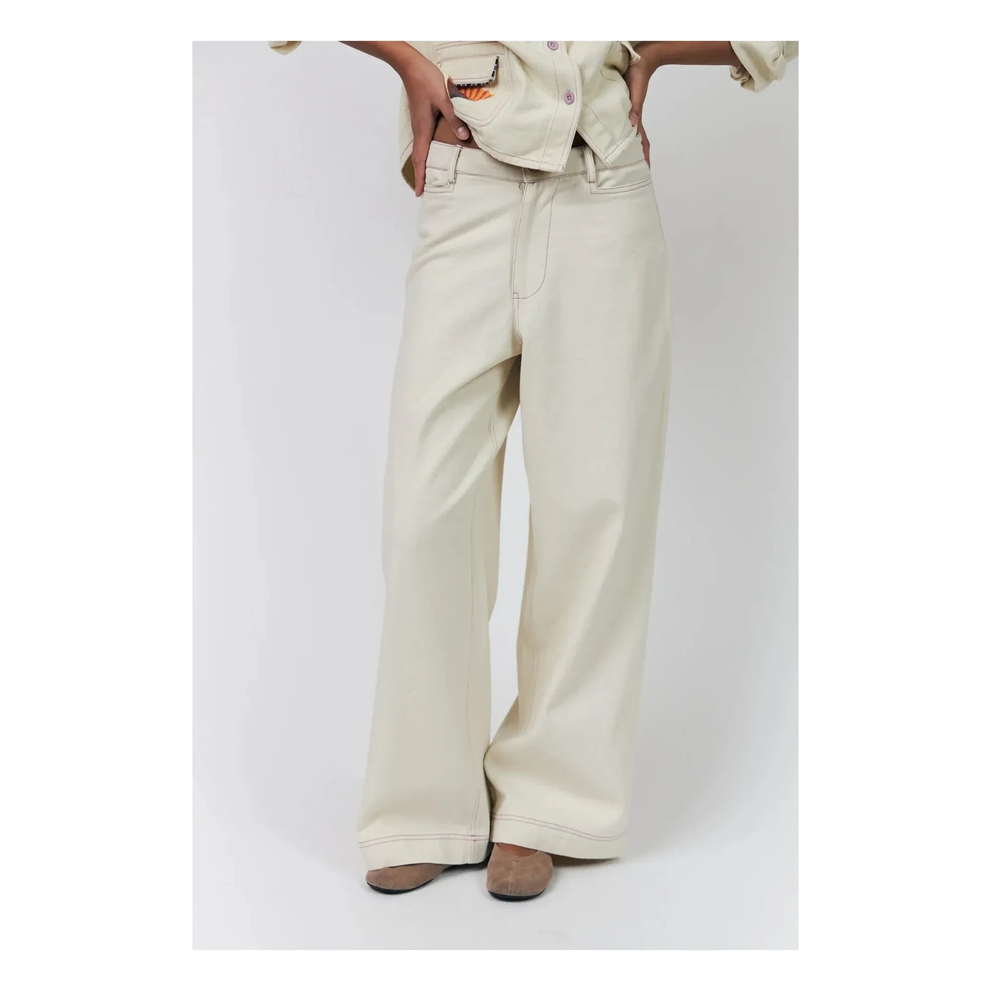 Lollys Laundry - Florida Baumwollhose | Creme