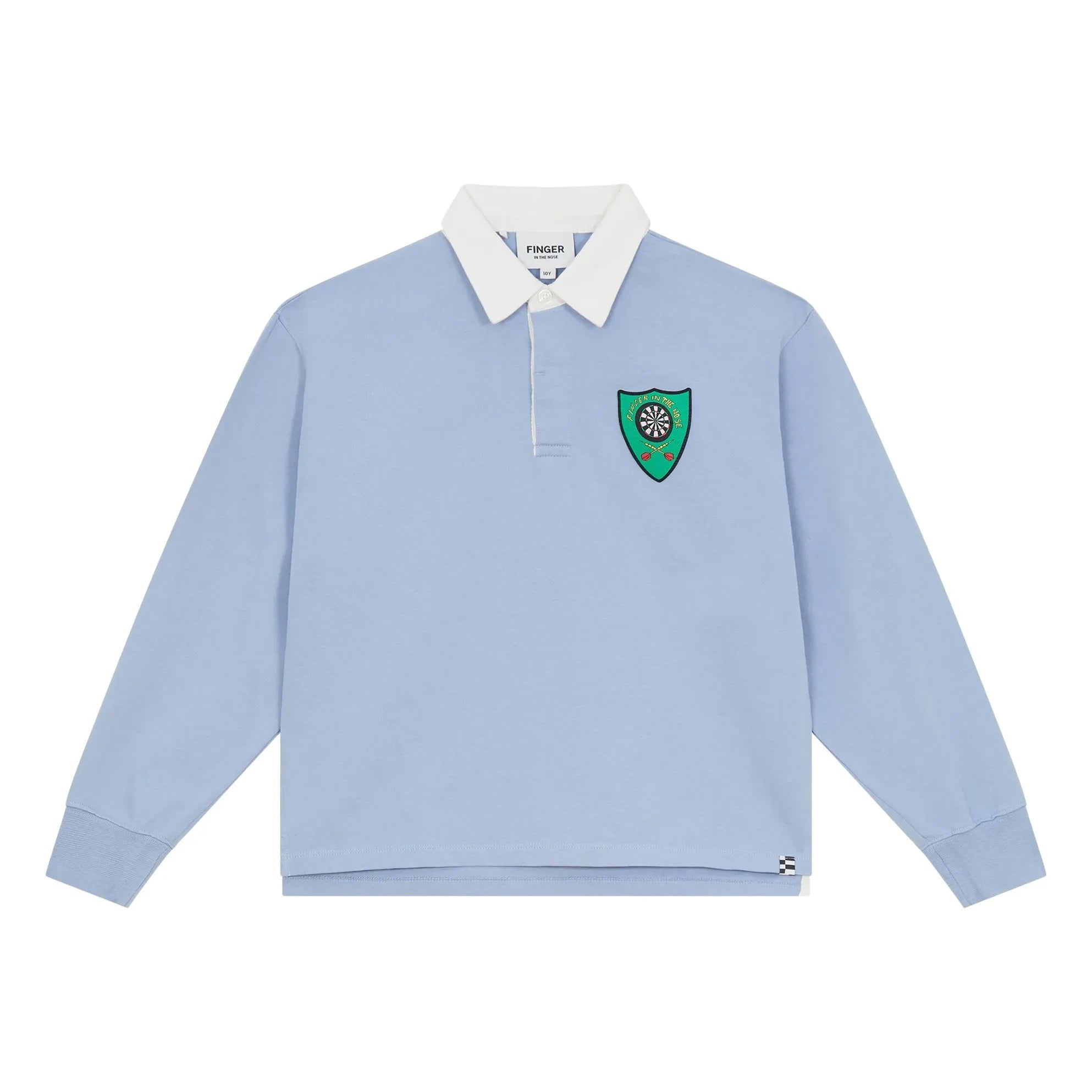 Finger in the nose - Ezra çizgili organik pamuk polo shirt | Steel