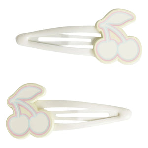 Bonpoint - 2'li Marina Cherry saç tokası seti | Fildişi
