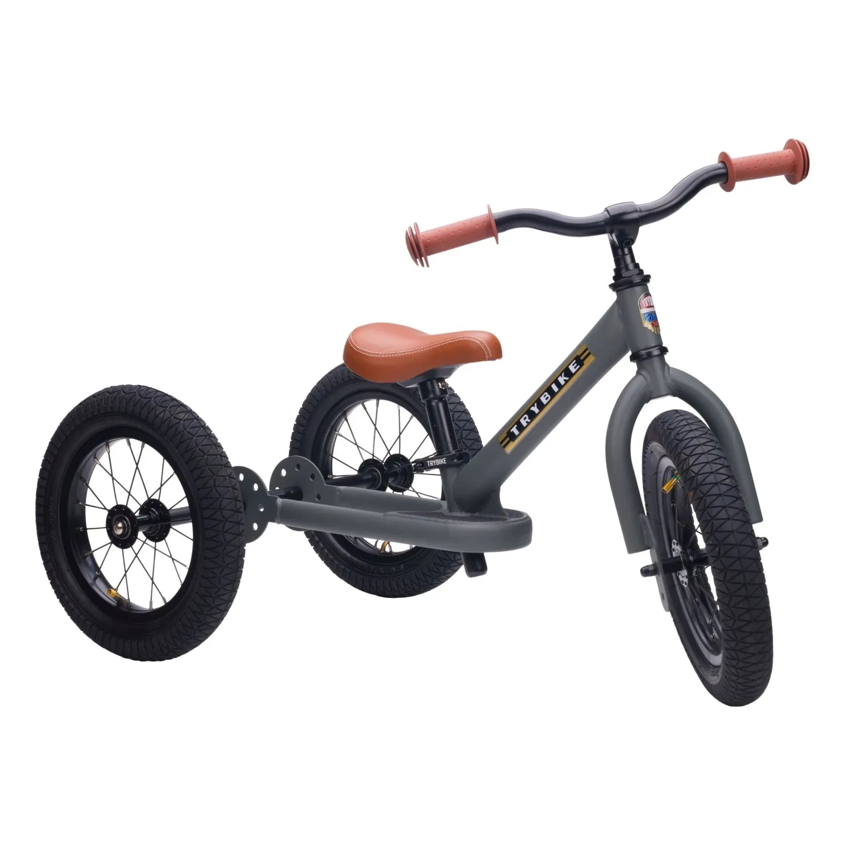 Trybike - Laufrad - Dreirad | Kohlegrau