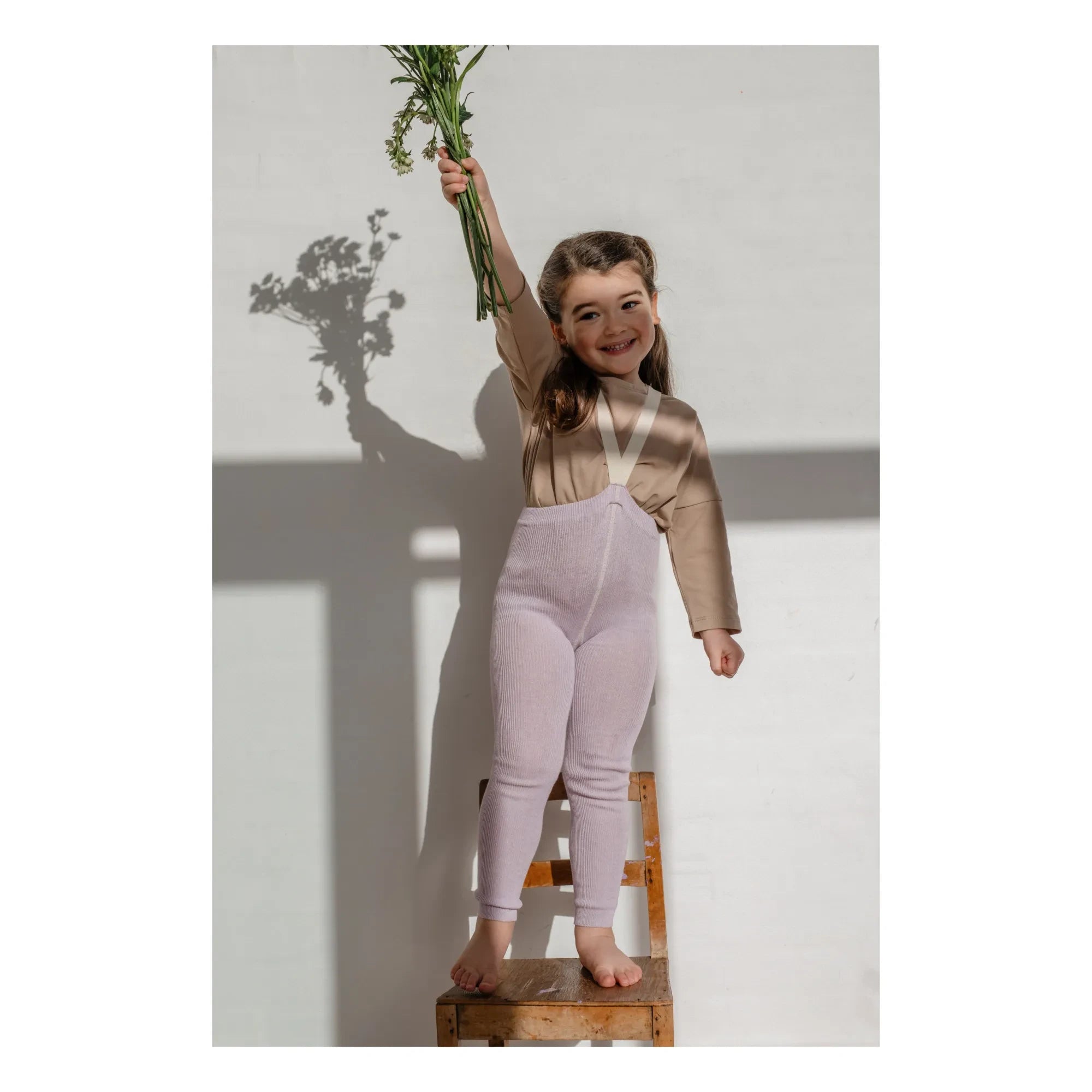 Silly Silas - Bio-Baumwolle Trägerstrumpfhose | Lavendel