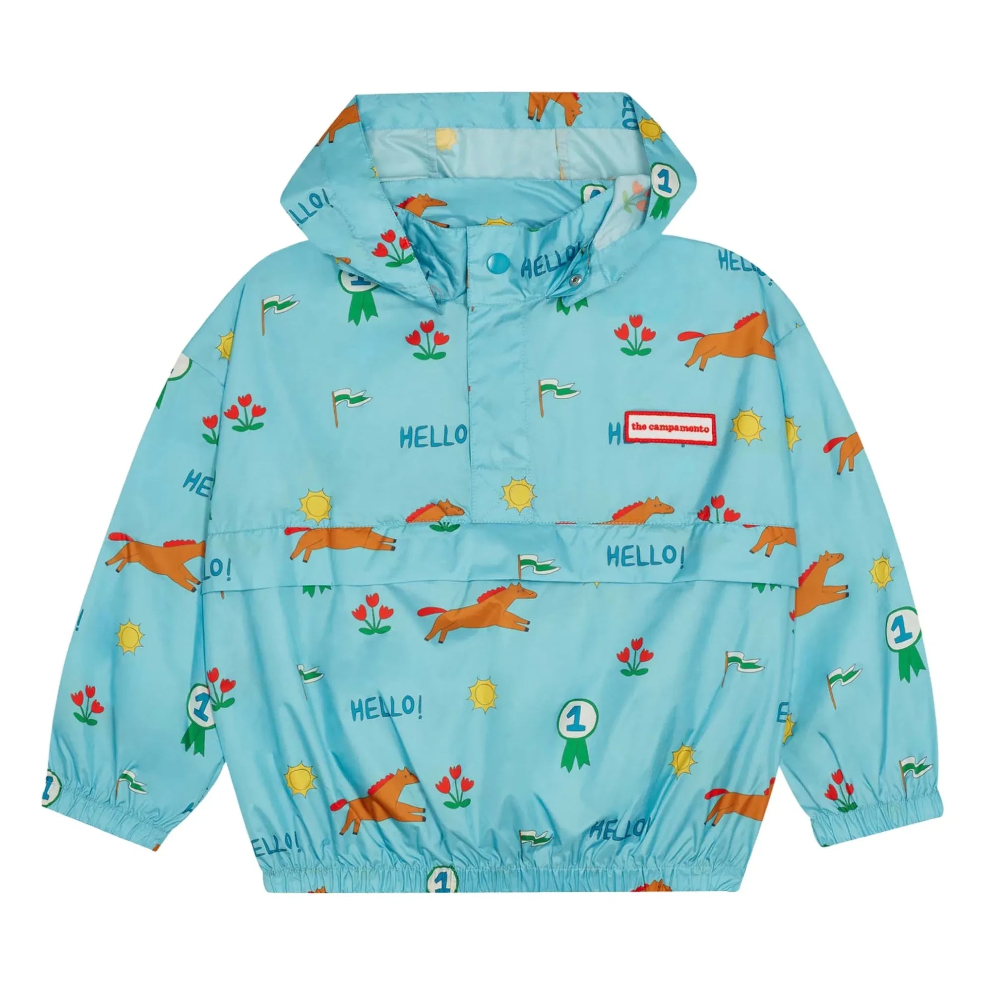 The Campamento - Windbreaker Recycled Fibre | Azurblau