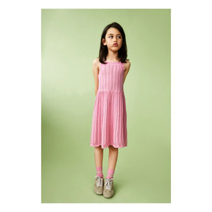 FUB - Sommerkleid aus Bio-Baumwolle, Feinstrick | Zuckerrosa