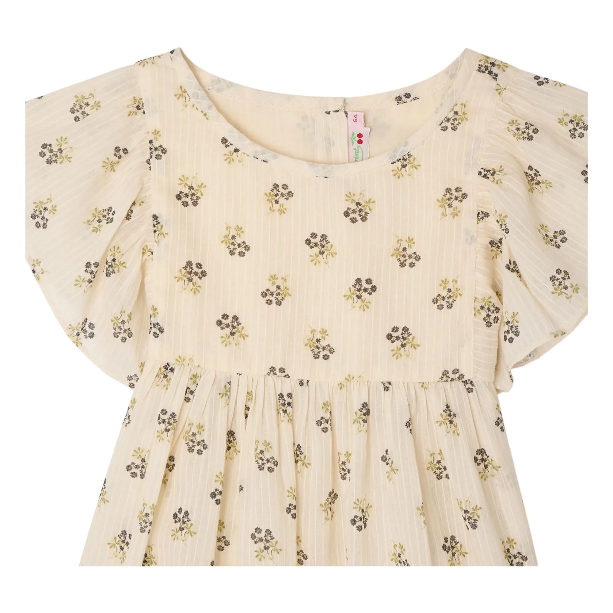 Bonpoint - Christie Fleurie Bluse aus Bio-Baumwolle | Ecru