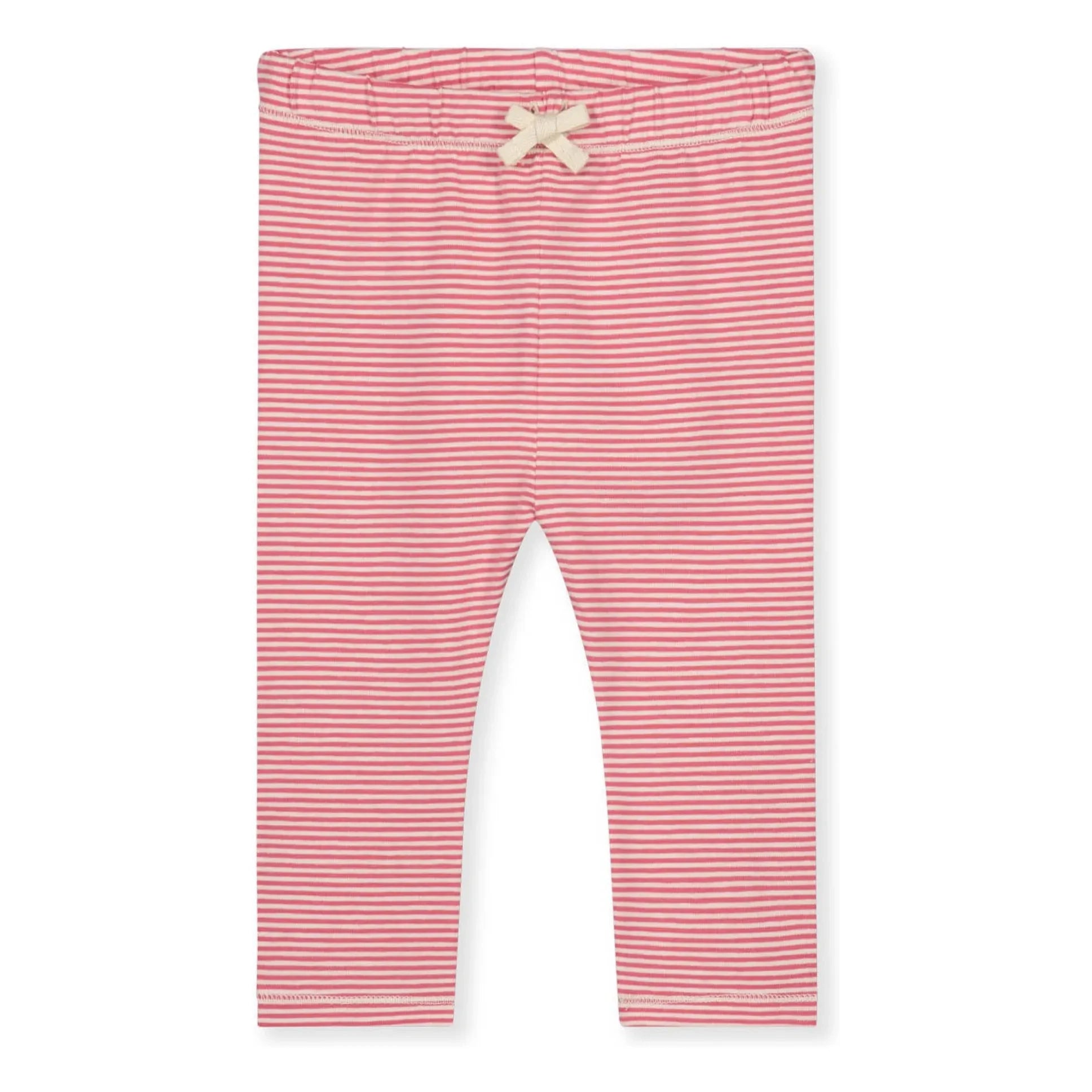 Gray Label – Gestreifte Leggings für Babys aus Bio-Baumwolle | Fuchsia