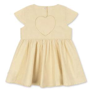 Konges Sløjd - Kleid mit offenem Rücken Hearly Bio-Baumwolle | Beige